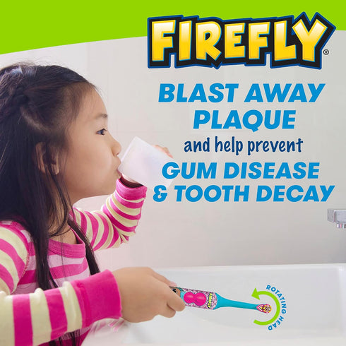 FIREFLY Clean N' Protect, L.O.L. Surprise! Toothbrush with hygienic Character Cover, Soft Bristles, Anti-slip Grip Handle, Battery Included, Ages ...