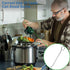Steamer Basket Stainless Steel Vegetable Basket Metal Handle Folding Silicone Feet Steamer Insert for Cooking Veggies Fish Seafood Include Safety ...