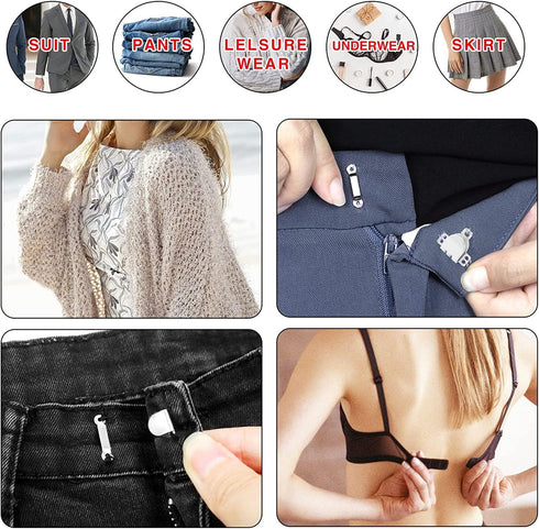60 Pairs Sewing Hooks and Eyes Closure for Trousers Clothing Skirt Dress Bra Fasteners Sewing DIY Craft,4 Colors(16mm)...