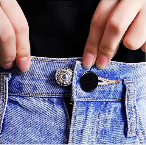 Strong Plastic Pants Button Extender Set 10 Packs Waist Extenders for Pant Waistband Stretcher for Men and Women’s Pants, Shorts, Skirts...