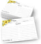 321Done Sunflower Recipe Cards (Set of 50) 4" x 6" Large - From the Kitchen Of - Double-Sided for Weddings, Bridal, Baby Shower - Made in USA...