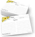 321Done Sunflower Recipe Cards (Set of 50) 4" x 6" Large - From the Kitchen Of - Double-Sided for Weddings, Bridal, Baby Shower - Made in USA...