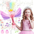 Bubble Wands for Kids Girls - Rechargeable Princess Light Up & Music Bubble Machine with 2 Bubble Solutions, Outdoor Party Birthday Toys for Toddl...