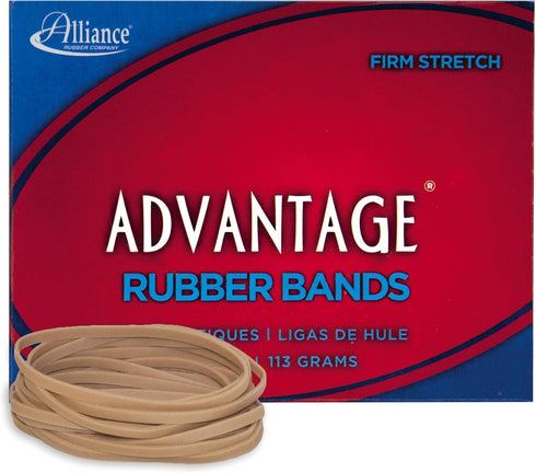 "Alliance Rubber 26339 Advantage Rubber Bands Size #33, 1/4 lb Box Contains Approx. 150 Bands (3 1/2"" x 1/8"", Natural Crepe)", beige...