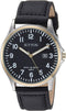 Men's SU/5015BKTT Date Function Two-Tone and Black Leather Strap Watch...
