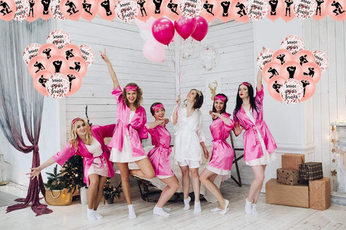 40Pcs Rose Gold Bachelorette Party Balloons, Bachelorette Party Decorations Set, Hen Party Decorations, Bridal Shower Decorations, Engagement Part...