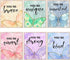 HOMANGA Wall Art Posters, Butterfly Wall Decor for Girls Room, 8X10 Inch, Unframed, Set of 6...