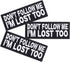 U-Sky Sew or Iron on Clothes Patches, Pack of 3pcs Funny Letter Patches Don't Follow Me I'm Lost Too Motorcycle Biker Jacket Patch for Jeans, Back...