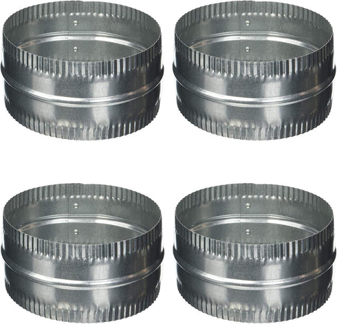 Lambro #246 6" Aluminum Duct Connector, 4 Pack...