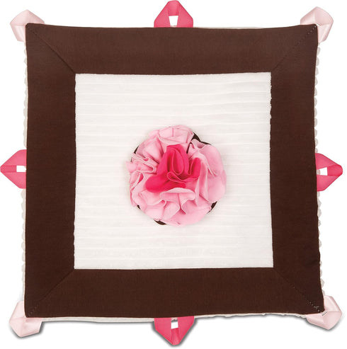 Pavilion Gift Company Lovie Baby Blanket, Strawberry Sundae, 13"...