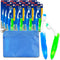 Folding Travel Toothbrush Bulk Set - Folding Travel Toothbrush Firm Bundle 24 Pack Foldable Travel Toothbrushes for Camping, Travel, More Plus Blu...