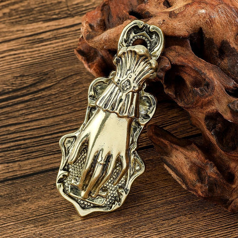 Vintage Lady's Hand Shaped Book Clip Gold Metal Paper Clip Document Storage Metal Clip Journal File Clip for Office School Home DIY Use (Antique B...