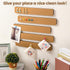 8Pcs Bulletin Board Strips, Self-Adhesive Felt Pin Board Bar Strips with 50 Pushpins, No Damage for Wall, Felt Cork Board Strips for Paste Notes, ...