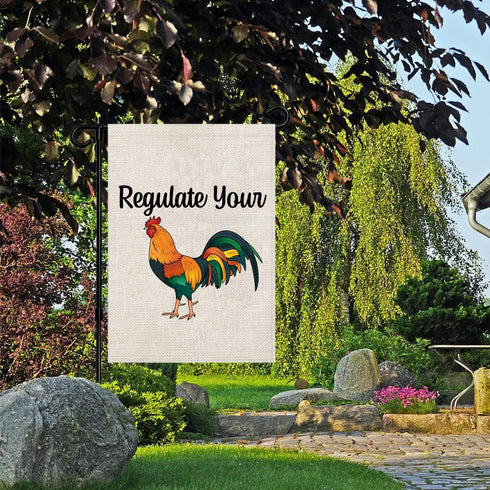 Women's Rights Garden Flag Regulate Your Cock Garden Flag Abortion Right Porch Flag Feminist Porch Decor (Regulate Your Cock F)...