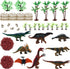 Dinosaurs Cake Decorating Kit Plastic Dinosaurs Figures Trees & Dinosaur Eggs and Egg Nest Dinosaur Figures Toy for Kids...