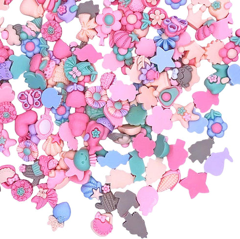 180 Pcs Slime Charms Bulk DIY Craft Making Resin Making Kit, Resin Flat Back Slime Making Supplies for DIY Scrapbooking Crafts (Macaroon Set)...