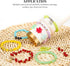 6mm Glass Beads for Bracelets 1400pcs, 24 Colors Crystal Beads for Jewelry Making Round Beads Bracelet Making Kit DIY Crafts with Spacer Beads Cha...