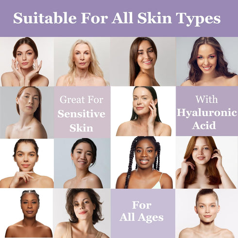 mivida Hypoallergenic Makeup Remover Wipes | 2 Pack of 25 Count | Facial Cleansing Makeup Remover Face Wipes with Hyaluronic Acid | Fragrance Free...