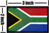 ZXvZYT 3 Pack South Africa Flag Embroidered Patches South African Flags Military Emblem Patch for Clothes Hat Backpacks Decorations...