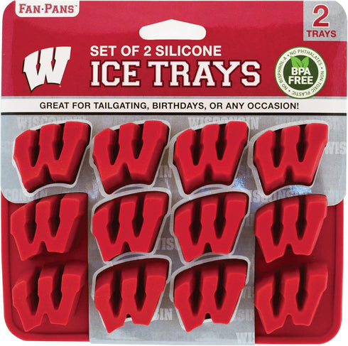 MasterPieces NCAA Wisconsin Badgers Ice Cube Tray (Set of 2)...