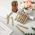 30 Pcs Inspirational Bamboo Ballpoint Pens Flower Pens with Black Ink Employee Appreciation Gift Thank You Gift Party Favors School Office Writing...
