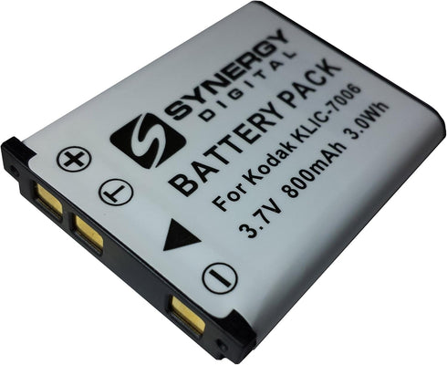 Synergy Digital Camera Battery, Compatible with Kodak PIXPRO FZ55 Digital Camera, (Li-Ion, 3.7V, 800 mAh) Ultra High Capacity, Replacement for Kod...