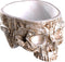 Modern Large Funny Resin Skull Shaped Head Design Flower Pot Planter Container, Decoration Flowerpot Props Home Office Desk Decor (Mediterranean)...