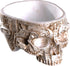 Modern Large Funny Resin Skull Shaped Head Design Flower Pot Planter Container, Decoration Flowerpot Props Home Office Desk Decor (Mediterranean)...