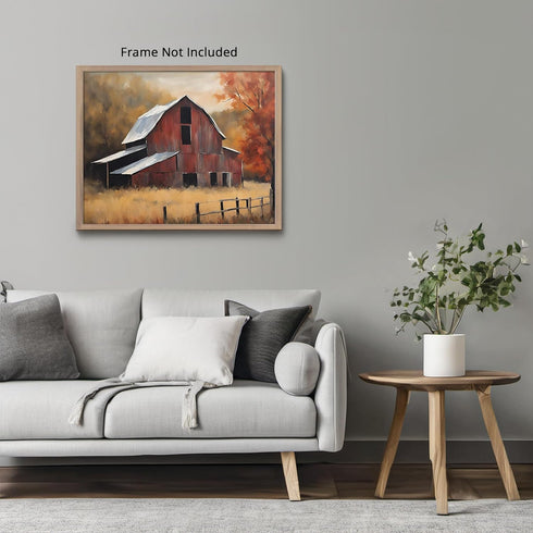 Posterizer 1 pcs- quaint old village-building in the nature 9-Landscape & Nature Art-Floral Botanical Art- Decor for Home & Office- unframed wall ...