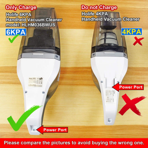 T Power Ac Dc Adapter for Holife Homasy HM036 6KPA Handheld Vacuum Cyclonic Suction Cordless Cleaner for 14.8V Lithium 85W-90W Vacuum Charger Powe...