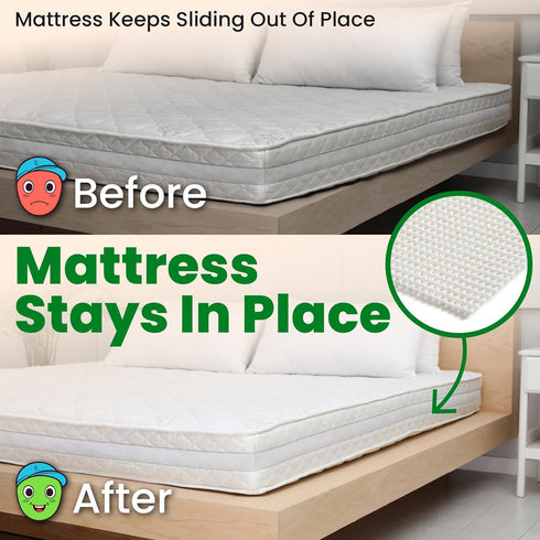 ECOHomes Non Slip Mattress Gripper Pad Stop Mattress, Keep Topper from Sliding - Anti Slip Grip Pads Holder Stop Couch Cushion, Sofa Cushions, Pat...
