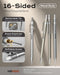 Nicpro Mechanical Pencil 0.7mm with Case, 4 Pack Metal Mechanical Pencil Set with 8 Tube HB #2 Lead Refill 0.7 mm, 3PCS 4B Eraser, 9 Eraser Refill...