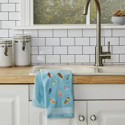 SKL Home Flips & Flops Hand Towel Set, Small, 2 Count...