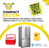 Fridge Ninja Compact Fridge Deodorizer (2 Pack) - More Effective Than Baking Soda - Compact Size Refrigerator Deodorizer Made of Activated Carbon...