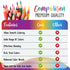 Vibrant Color Pencils - Great for Toddlers and Adults - Premium 12-Color Pencil Set for Books, Sketching, Shading - Toddler friendly with Drawing ...