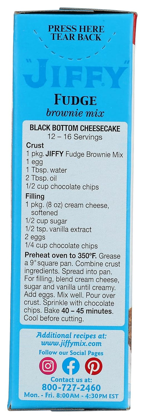 Fudge Brownie Mix - Delicious Brownie Mix, 8 oz,(Jiffy)...