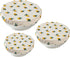 Reusable Bowl Covers for Bread Proofing Baking Embroidered Daisy Linen Cotton Cloth Fabric Washable with Elastic Cover for Food Fruit Salad Eco-fr...