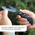 OUTDOOR EDGE 3.0" Onyx EDC - Replaceable Blade Folding Pocket Knife with Dual Thumb Opener and Pocket Clip with 3 Blades...
