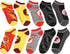 DC Comics The Flash Lighting Logo 5 Pair No-Show Ankle Socks...