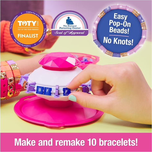 Cool Maker PopStyle Bracelet Maker, 170 Beads, Make & Remake 10 Bracelets, Friendship Bracelet Making Kit, DIY Arts & Crafts Christmas Gifts for K...