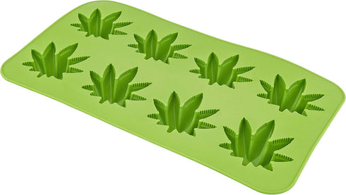 Fairly Odd Novelties Cannabis Marijuana Pot Leaf Shape Stoner Ice Cube Tray Mold Novelty Gag Gift, One Size, Green...