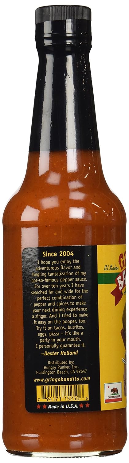 Gringo Bandito, Hot Sauce, 10 oz...