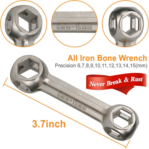 Bicycle Tool Kit, 20 in 1 Bike Multitool, Mountain Bike Repair Tool Kit With Bike Bone Wrench, Portable Bicycle Essentials Easy Road Riding Travel...