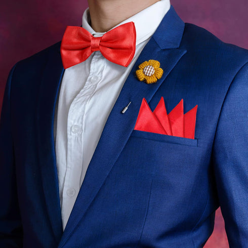 VICASKY Cummerbund Accessories Waistband Handkerchief - 3pcs Men Cummerbund Pocket Square Bow Tie Formal Suit Accessories Hanky Waistband, Tie, Ha...