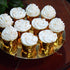 FRIDAY NIGHT 1-Tier Gold Round Cardboard Cupcake Stand Mini Cake Dessert Holder Reusable Birthday Wedding New Year Decoration 2pcs...