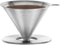 ZWILLING Pour Over Coffee Maker, 16 oz, 1-4 cups, 18/10 Stainless Steel Sustainable and Reusable Filter, Easy-To-Grip Handle with Anti-Slip Bottom...