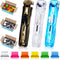 3 Pack Paper Clam Portable Handheld Paper Clip Dispenser 30 Sheet Capacity with 50 Pcs Reusable Colorful and 124 Pcs Silver Clips Fast Paper Clipp...