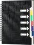 CAGIE 5 Subject Notebook for Work 240 Pages Spiral Notebooks College Ruled with Dividers Tabs A5 Small Note Book for School Office Supplies Note T...
