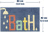 Bathroom Rug mat, Non-Slip Soft Microfiber Washable Water Absorbent Colourful Cute Bath mats Rugs Set for Bathroom,Kids,Toilet,Indoor, tub and Sho...