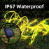 Solar Rope Lights Outdoor Waterproof, 39FT 100LED Outdoor String Lights Clear PVC Tube Fairy Lights, 8 Modes Trampoline Lights for Pool Tree Garde...